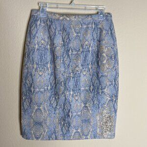 elie tahari snake print pencil skirt